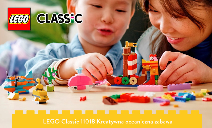 Składanie zestawu LEGO Classic - Kreatywna zabawa oceaniczna