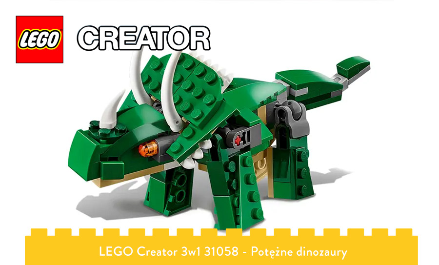 Dinozaur z klocków LEGO