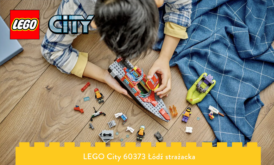 LEGO City łódź strażacka - budowanie zestawu 60373