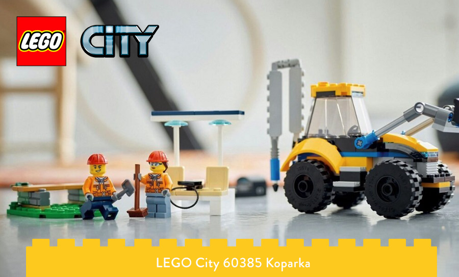 Koparka LEGO City na biurku