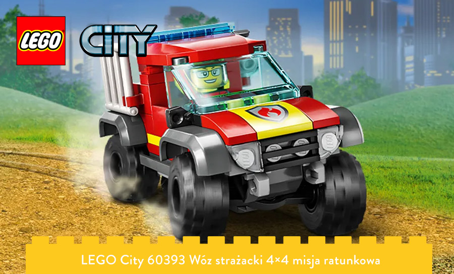 4x4 wóz strażacki LEGO w akcji