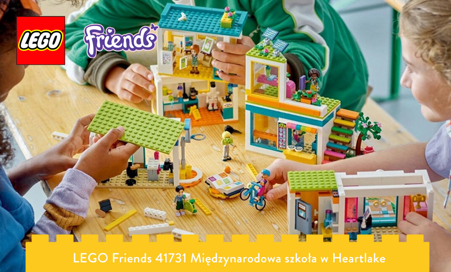 dzieci bawiące się zestawem lego friends 41731