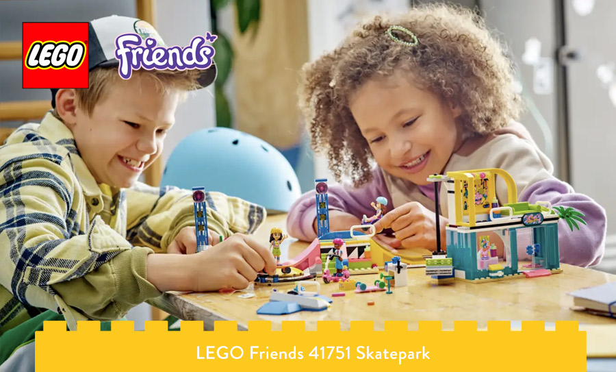 LEGO Skatepark z boku - zabawa dzieci