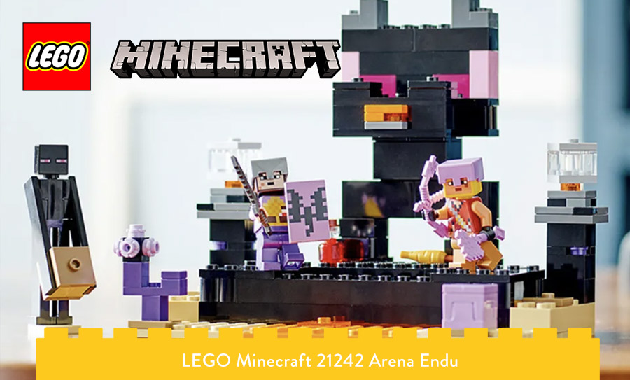 Złożony zestaw Arena Endu LEGO Minecraft