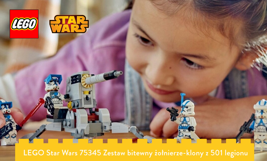 Dziecko z zestawem LEGO 75345