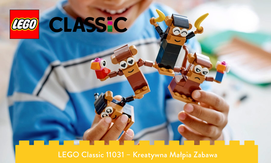 Małpia zabawa z LEGO Classic