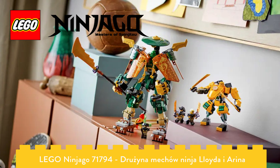 LEGO Ninjago Drużyna mechów Lloyda i Ariana