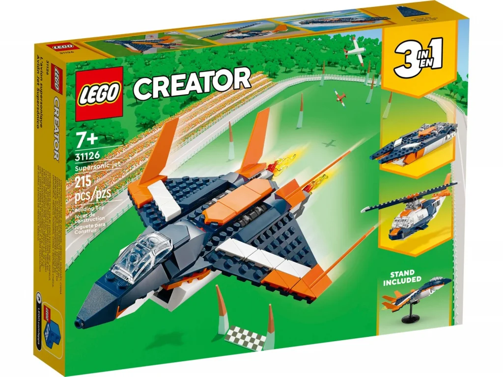 LEGO Creator 3w1 31126 Odrzutowiec naddźwiękowy