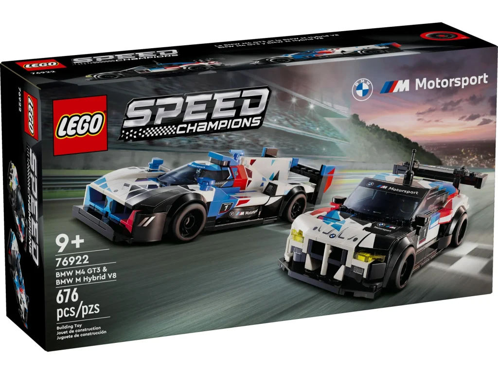 LEGO Speed Champions 76922 - Samochody wyścigowe BMW M4 GT3 & BMW M Hybrid V8