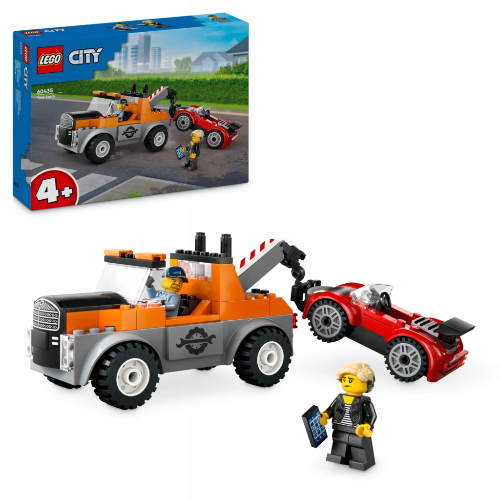 LEGO City 60435 – Samochód Pomocy Drogowej i Naprawa Sportowego Auta