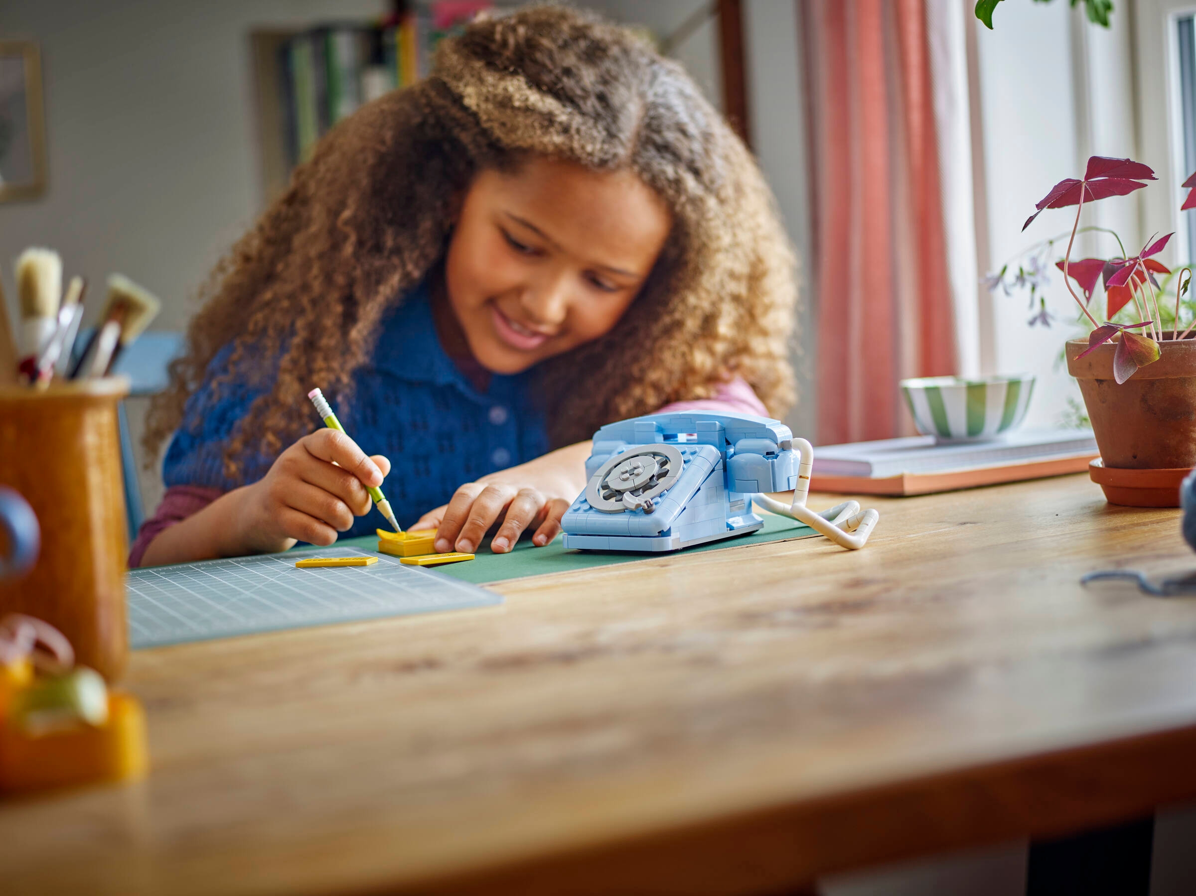 Telefon w stylu retro